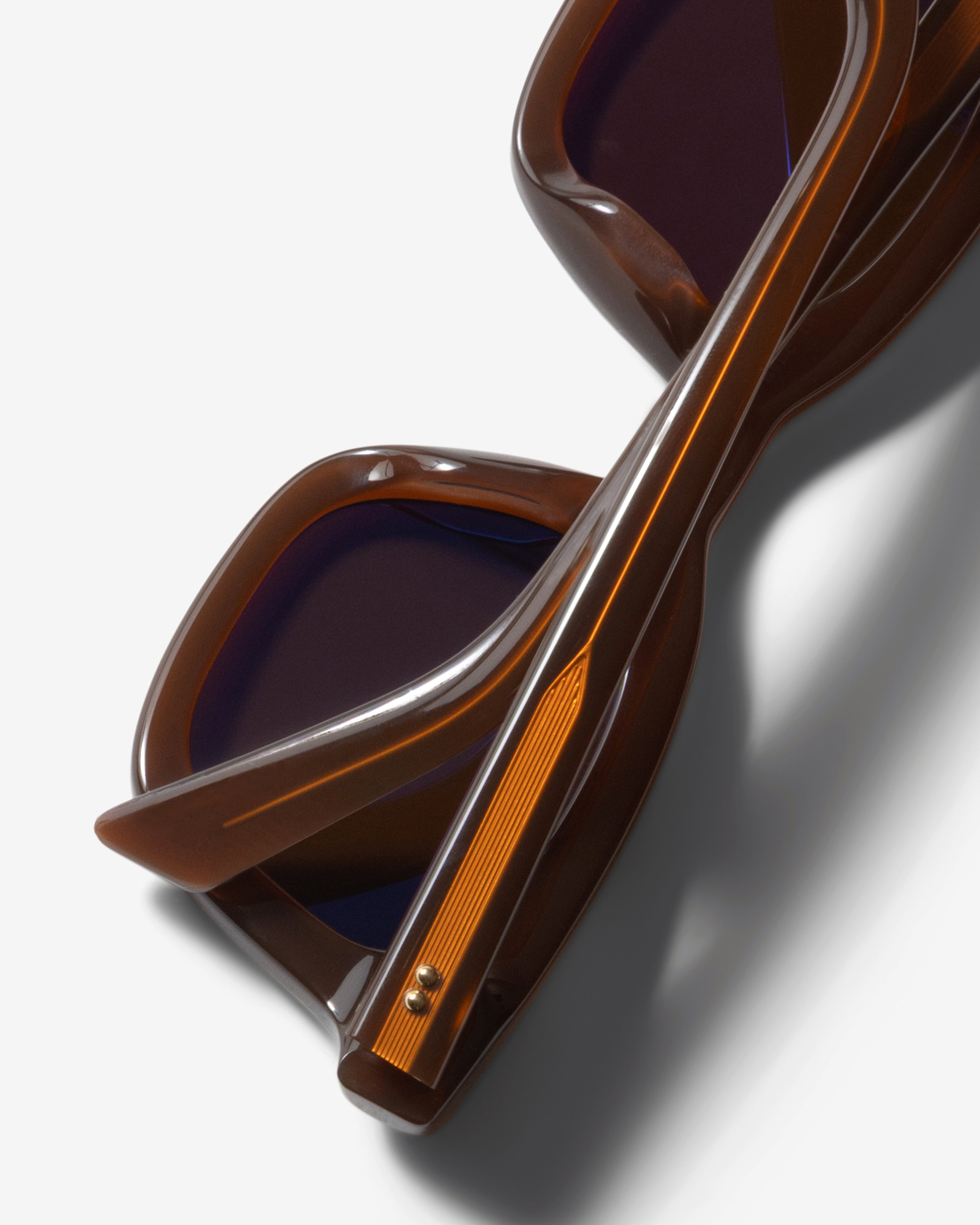 Stüssy: Men's Ace Sunglasses (Dark Brown/Brown Lens) | DSML