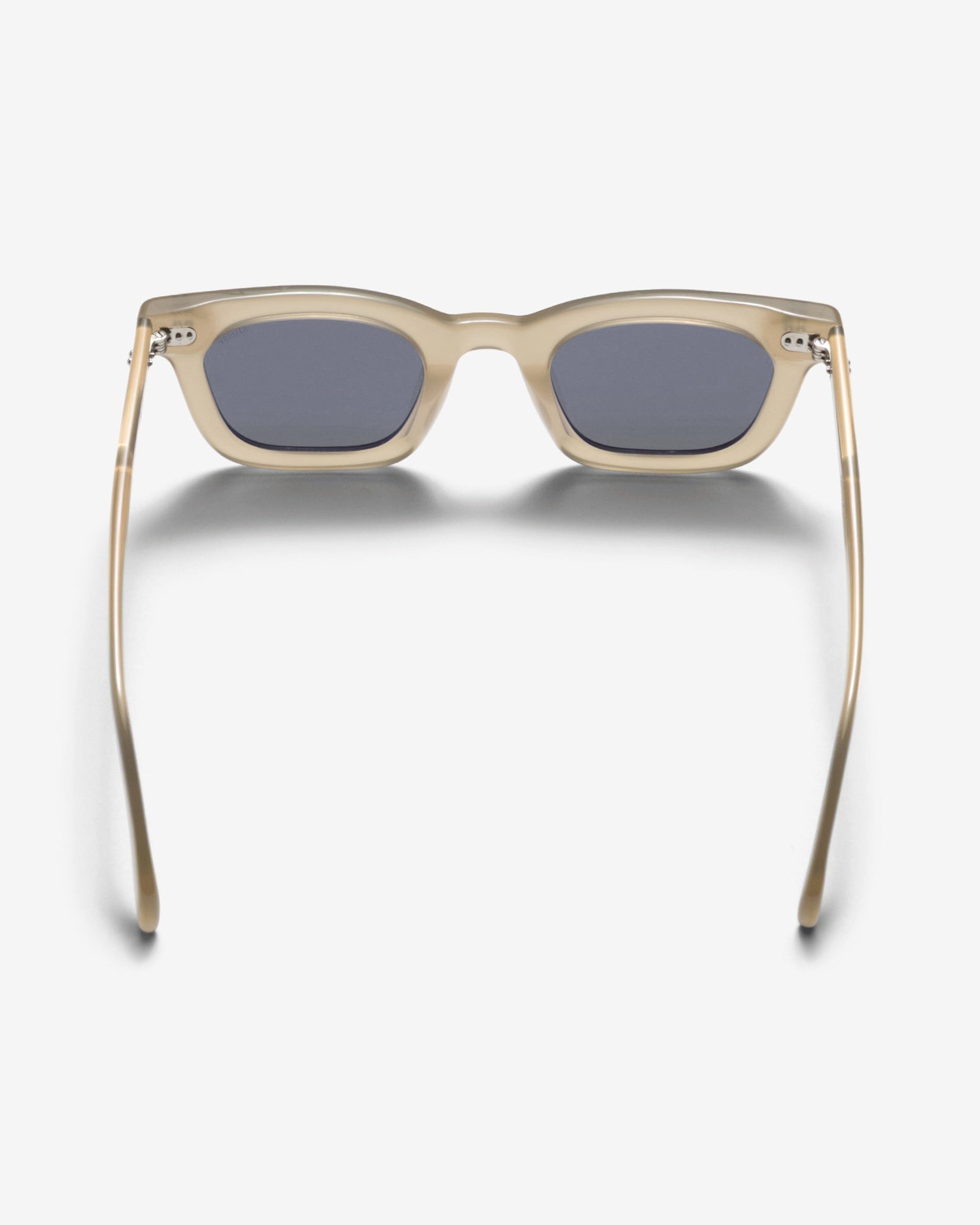 Stüssy: Men's Ace Sunglasses (Dark Sand/Black Lens) | DSML E