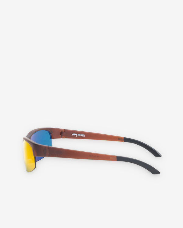 Stüssy -  Hiro Sunglasses - (Frost Brown/Red Mirror)