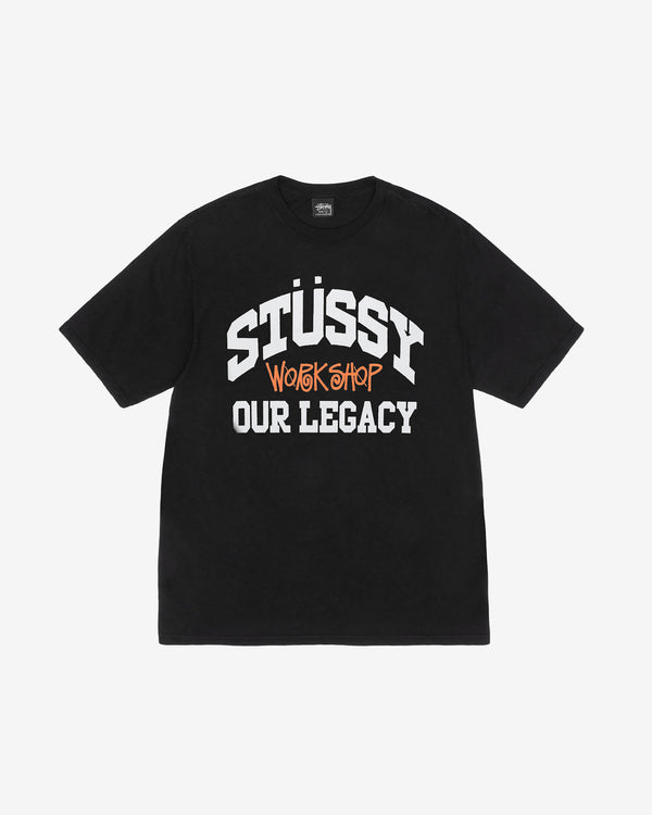 Stussy - Men's Our Legacy Collegiate Pig. Dyed Tee - (Black)