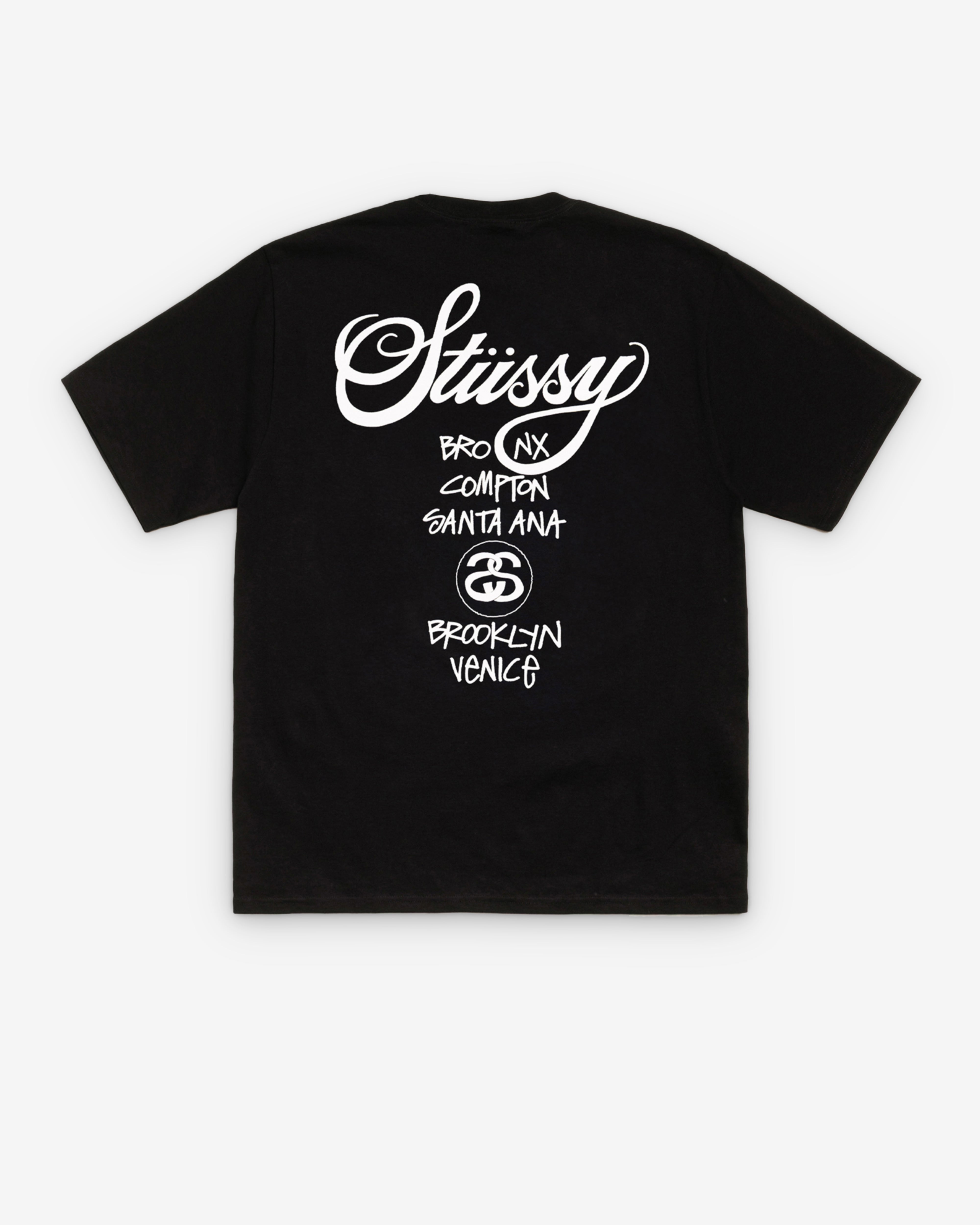 Stüssy: World Tour T-Shirt (Black) | Dover Street Market London
