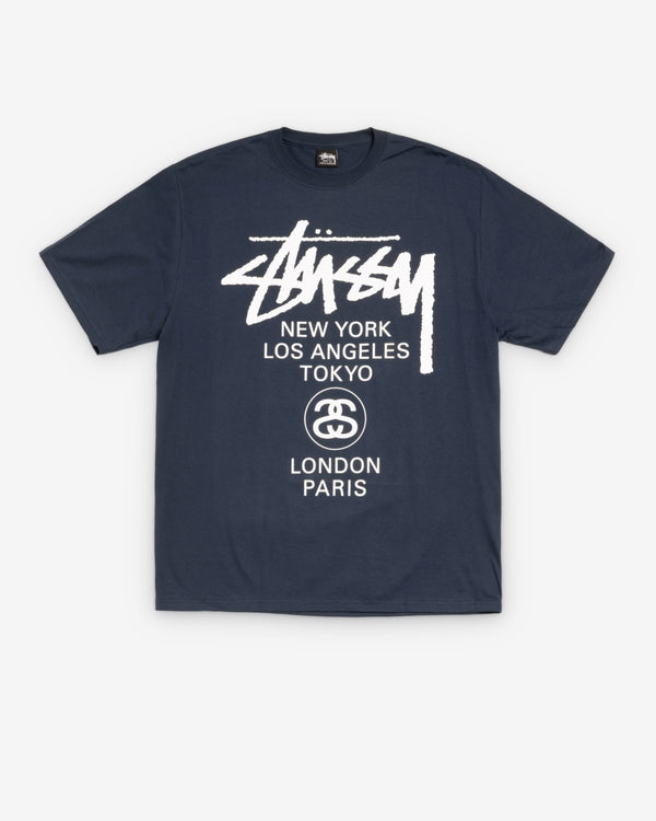Stüssy - World Tour T-Shirt - (Navy)