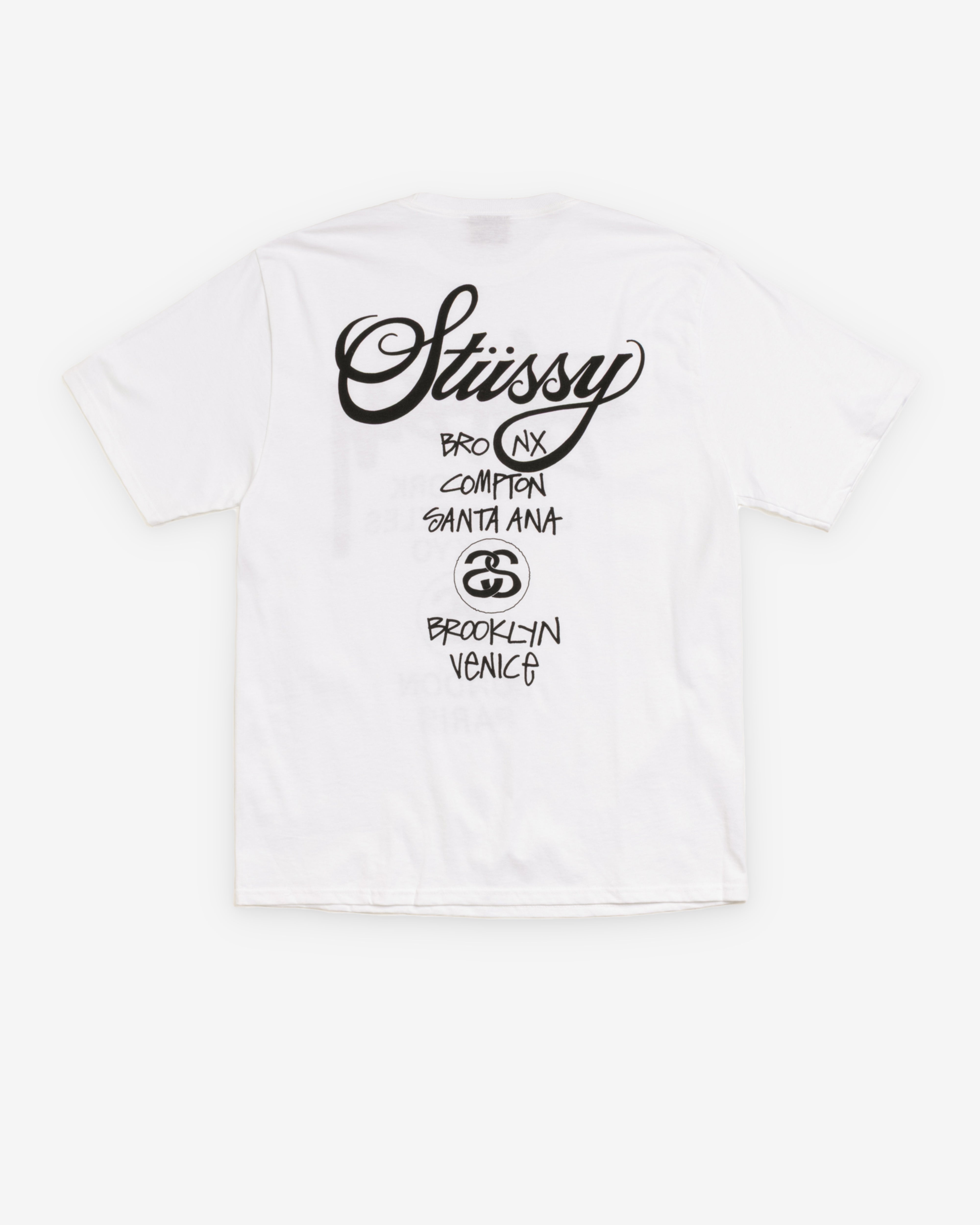 Stüssy: World Tour T-Shirt (White) | Dover Street Market London
