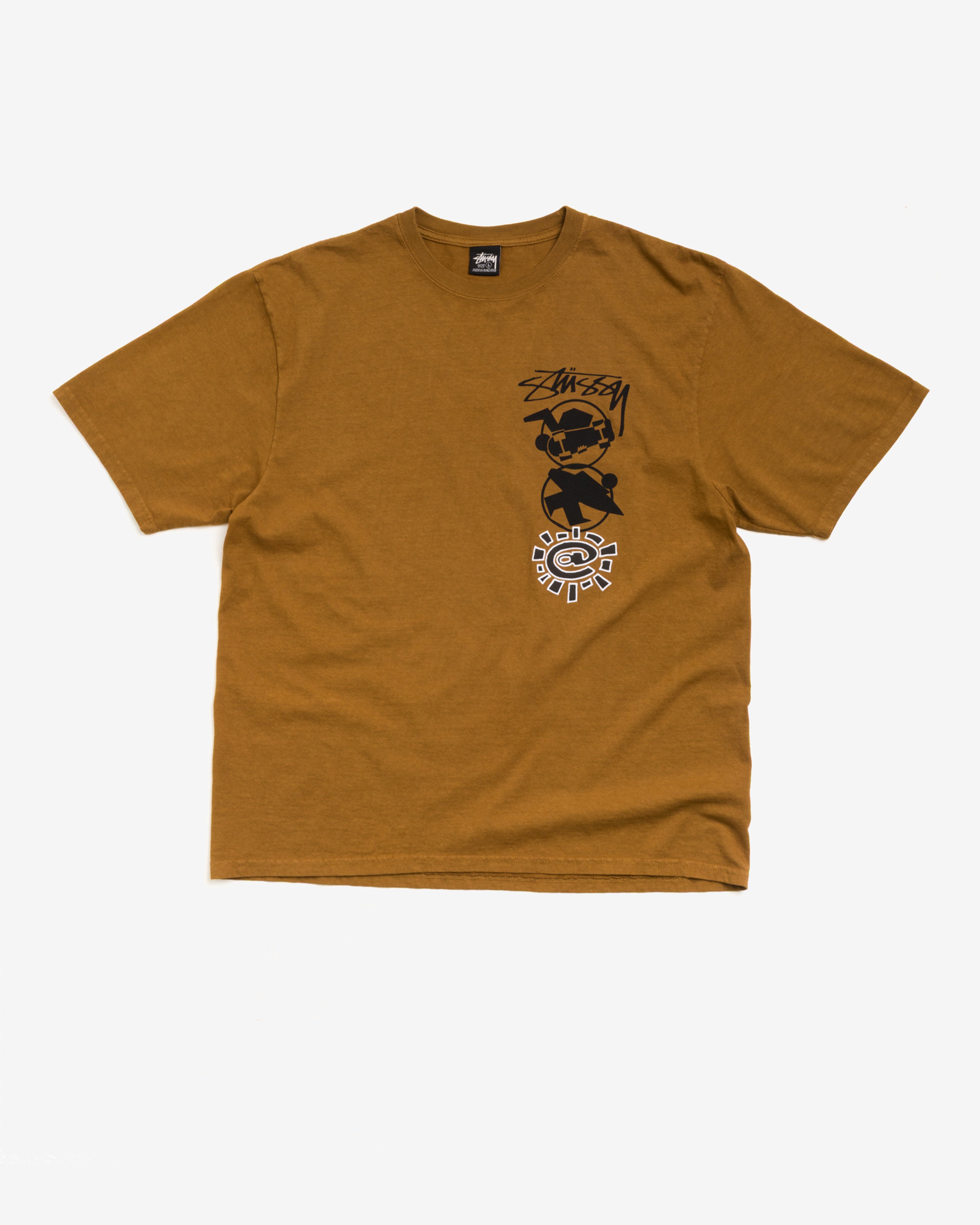 STÜSSY ALWAYS STACK TEE stussy x always stack tee - yellow
