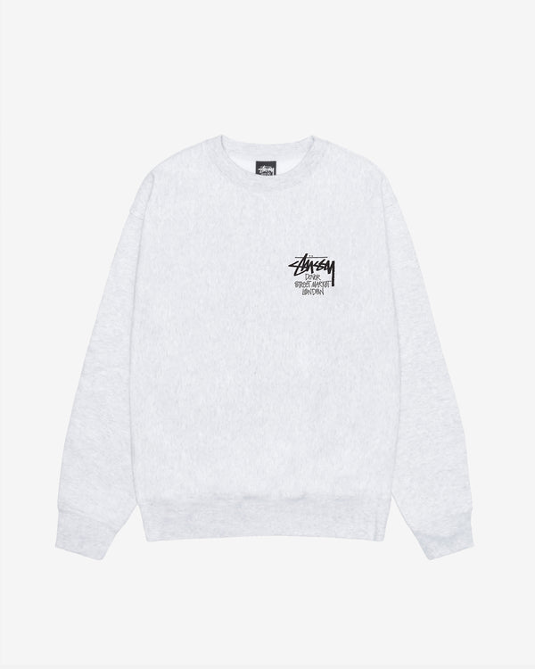 Stüssy - Men's DSM London Crew - (Ash Heather)