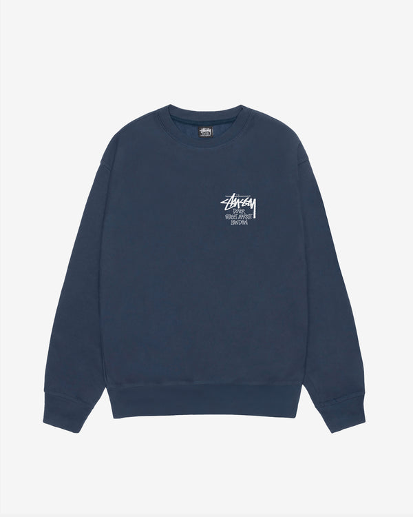 Stüssy - Men's DSM London Crew - (Navy)