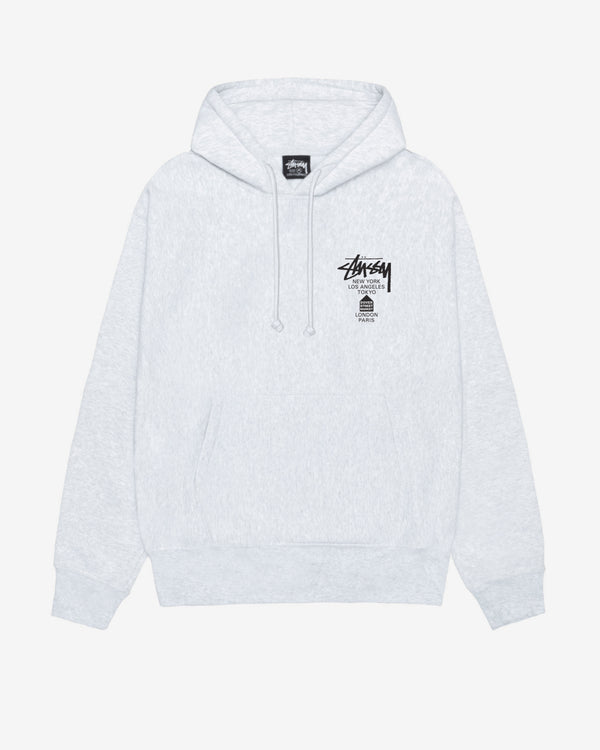 Stüssy - Men’s DSM World Tour Hoodie - (Ash Heather)
