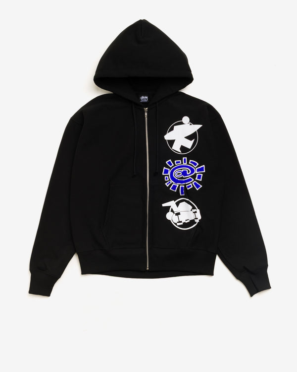 Stüssy - Men's Always Do What You Should Do Stack Zip Hoodie - (Black)