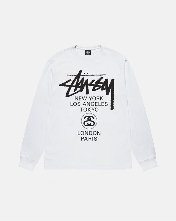 Stüssy - World Tour Long Sleeve T-Shirt - (White)