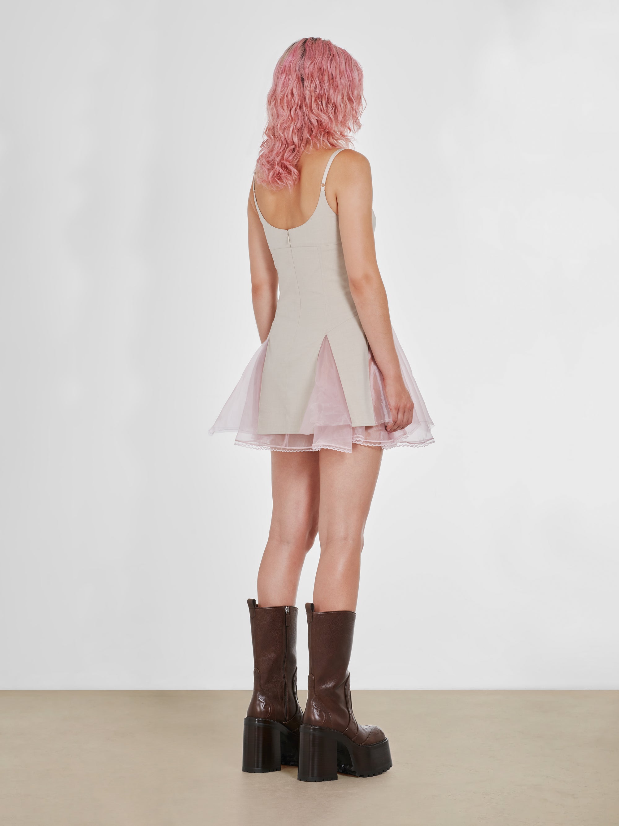 Heaven By Marc Jacobs - Women’s Handkerchief Princess Dress - (Beige) view 3