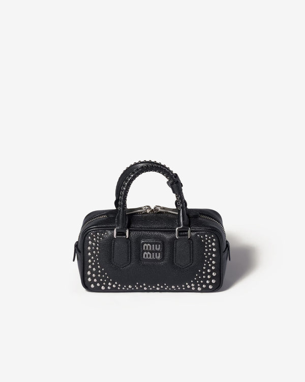 Miu Miu - Arcadie Studded Leather Bag - (Black)