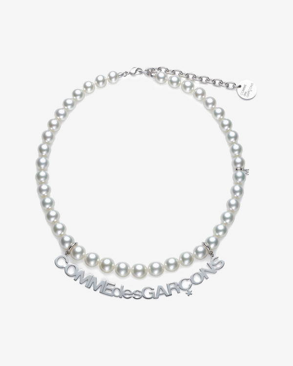 Comme des Garçons - Mikimoto Logo Necklace - (Silver)