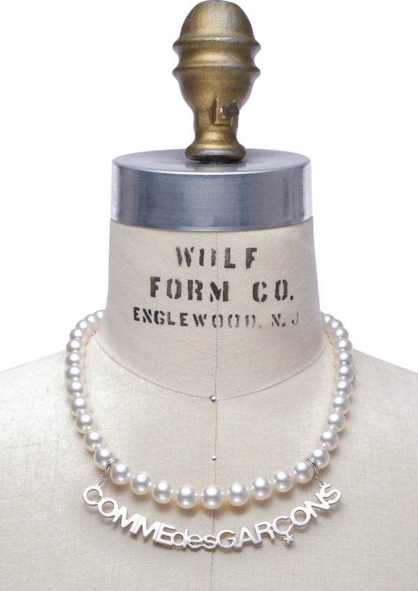 Comme des Garçons - Mikimoto Logo Necklace - (Silver)