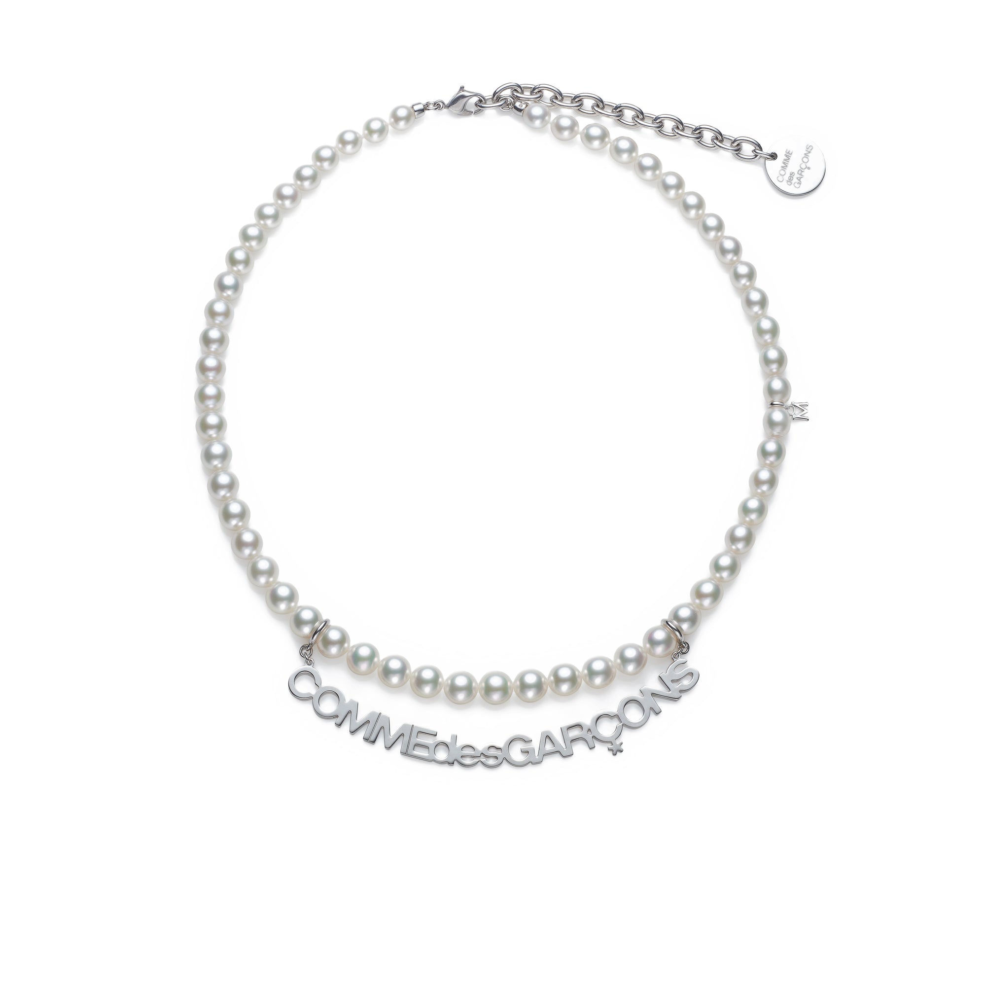 Comme des Garçons - Mikimoto Logo Necklace - (Silver) view 1
