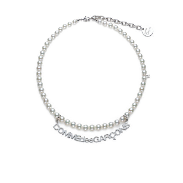 Comme des Garçons - Mikimoto Logo Necklace - (Silver)