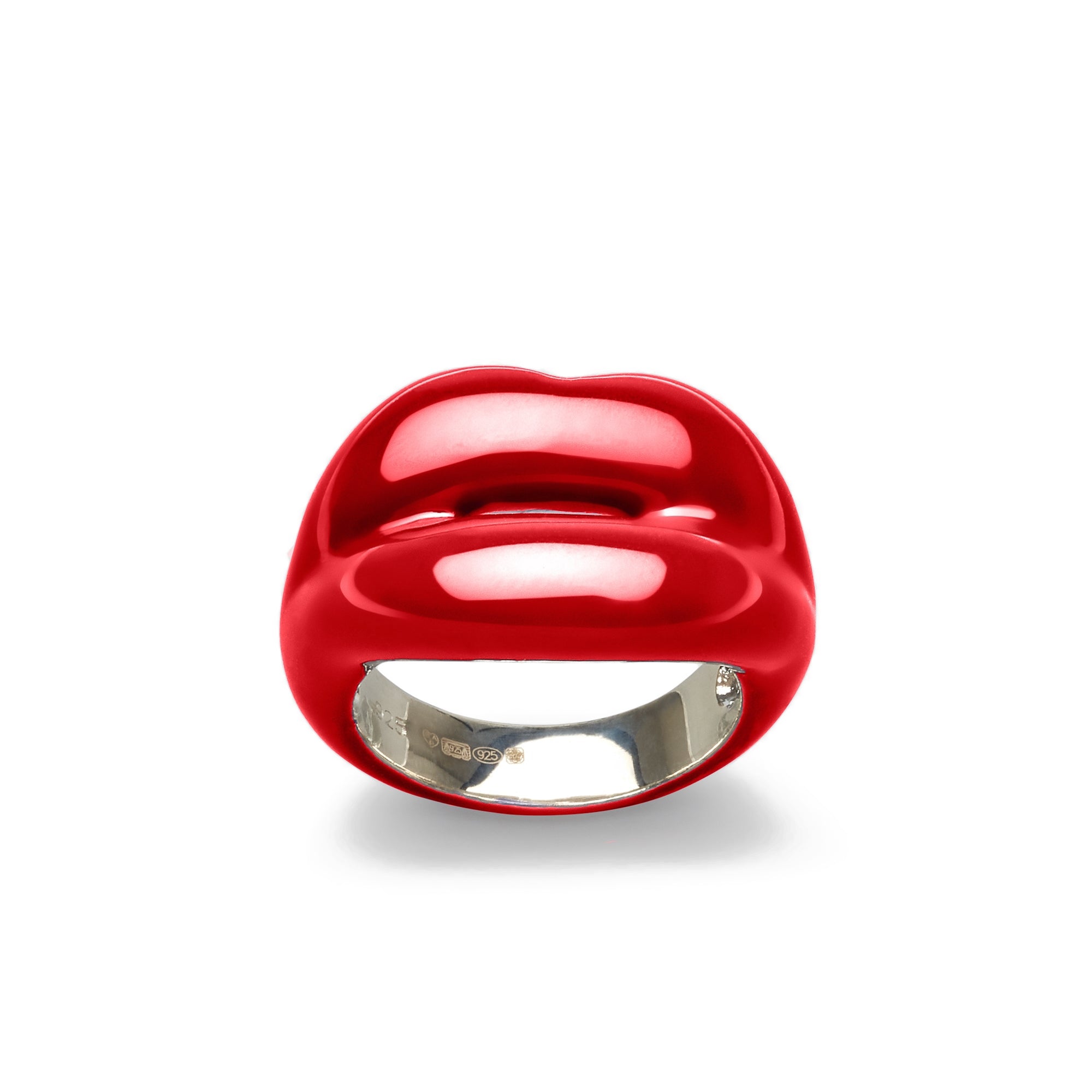 Solange - Hotlips Ring In Classic Red view 2