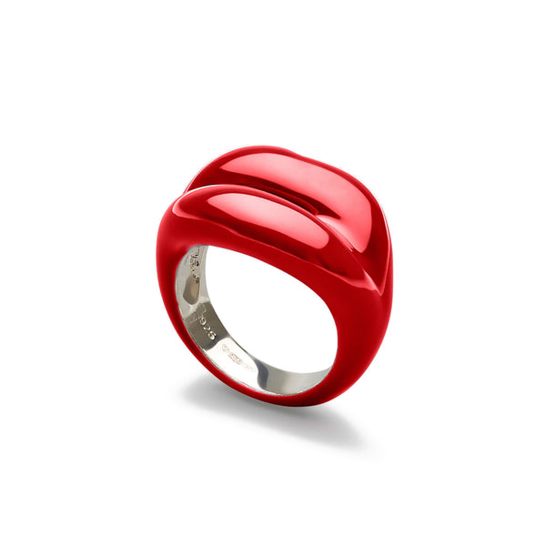 Solange - Hotlips Ring In Classic Red