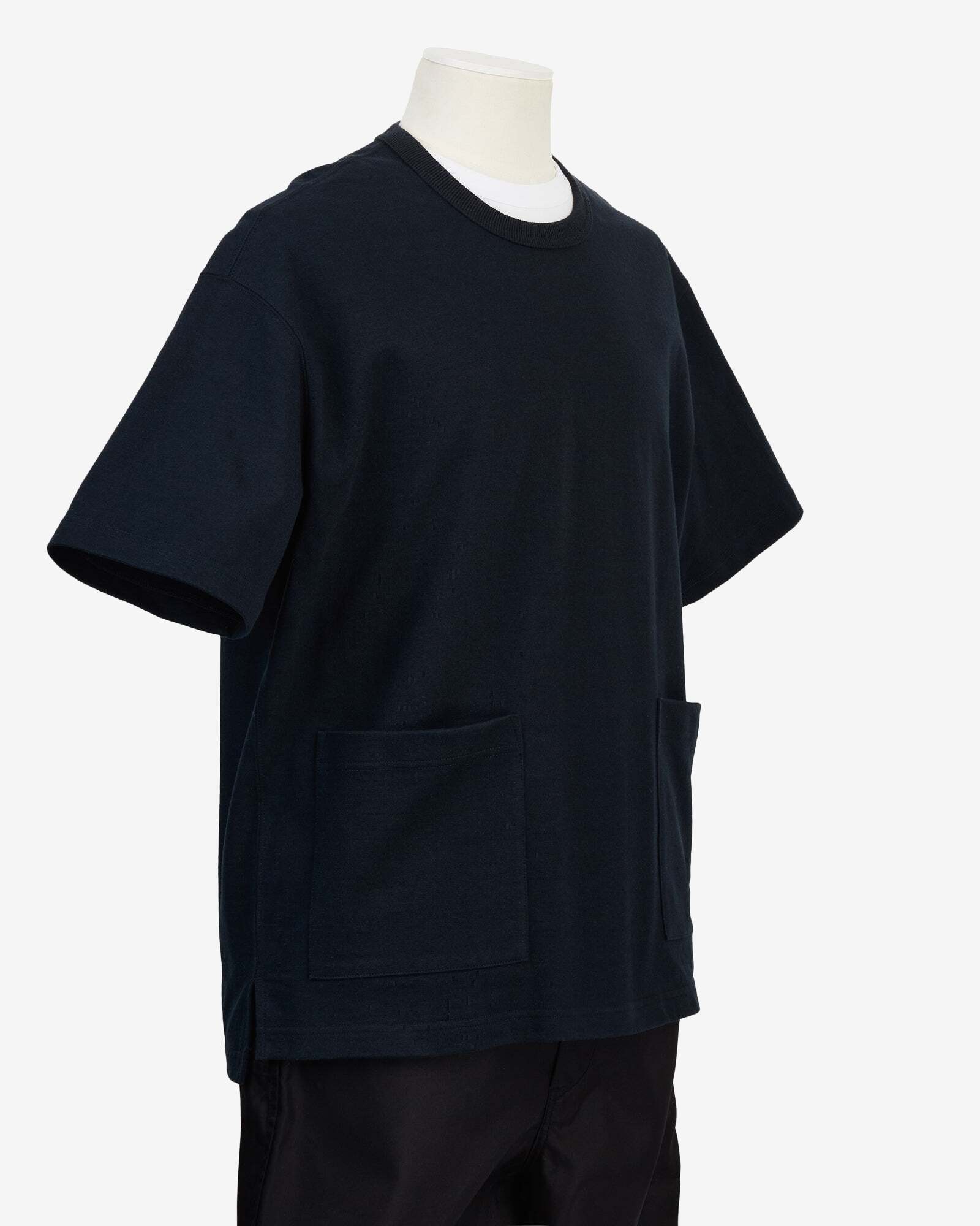 CDG Homme: Drop Pocket T-Shirt (Navy) | Dover Street Market London