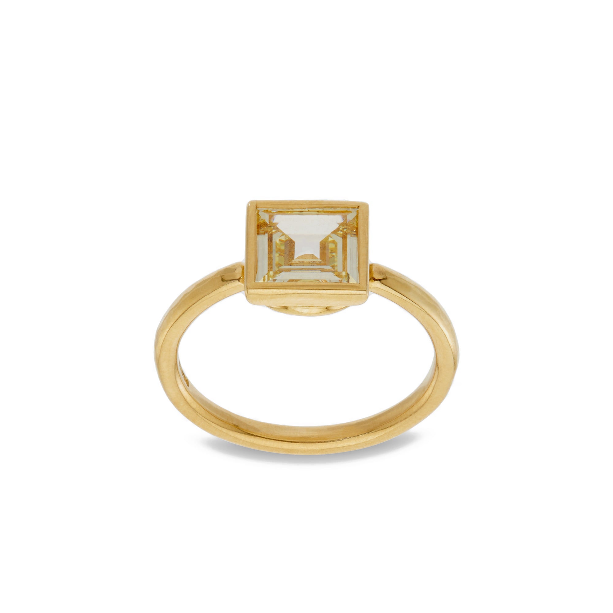 William Welstead - Natural Fancy Yellow Dia Ring view 1
