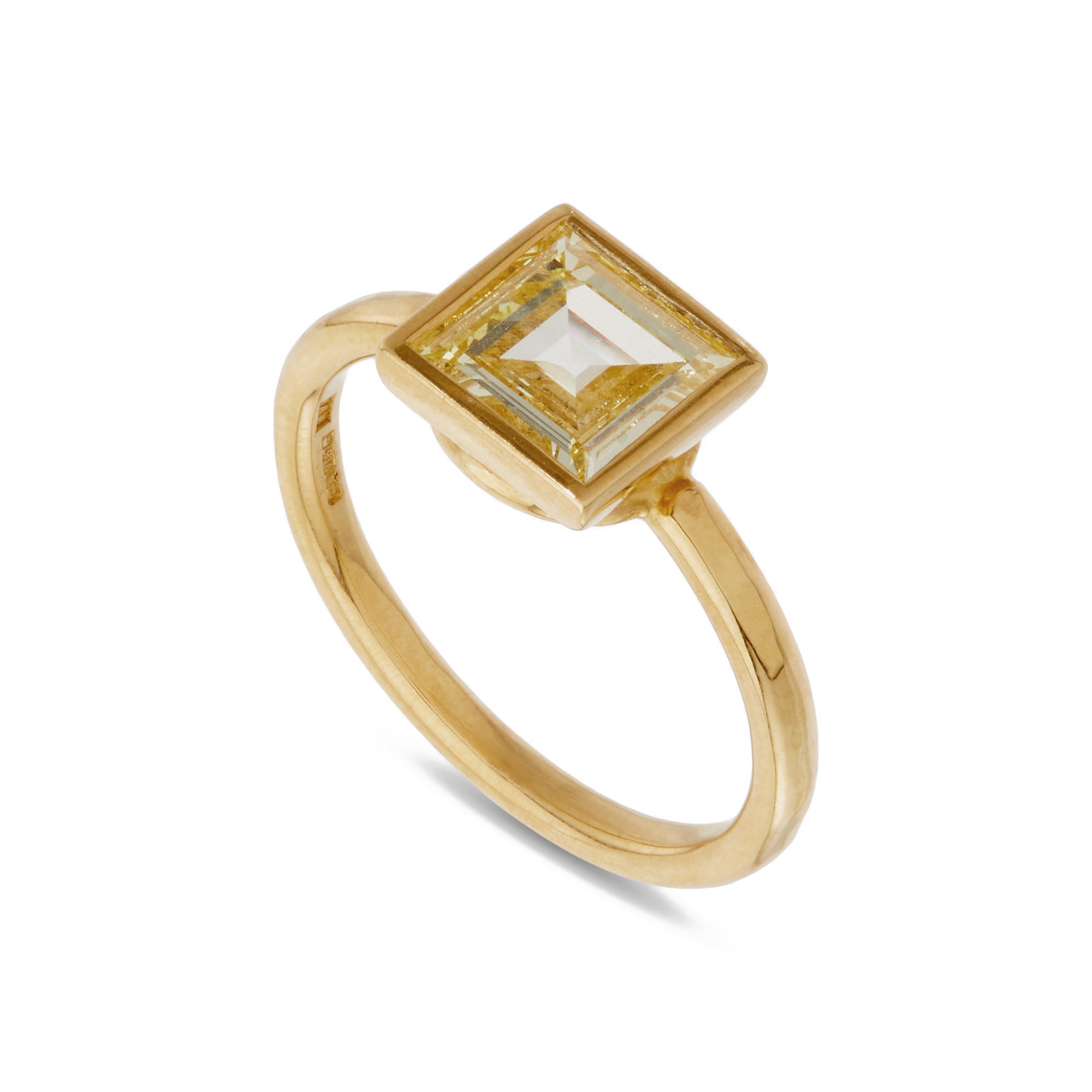 William Welstead - Natural Fancy Yellow Dia Ring view 2