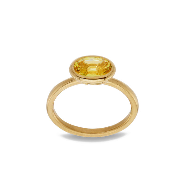 William Welstead - Yellow Sapphire Oval Ring
