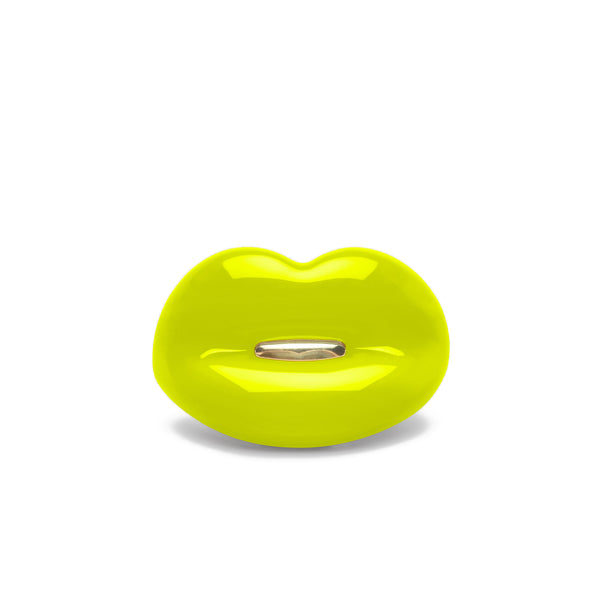 Solange - Neon Yellow Hotlips Ring