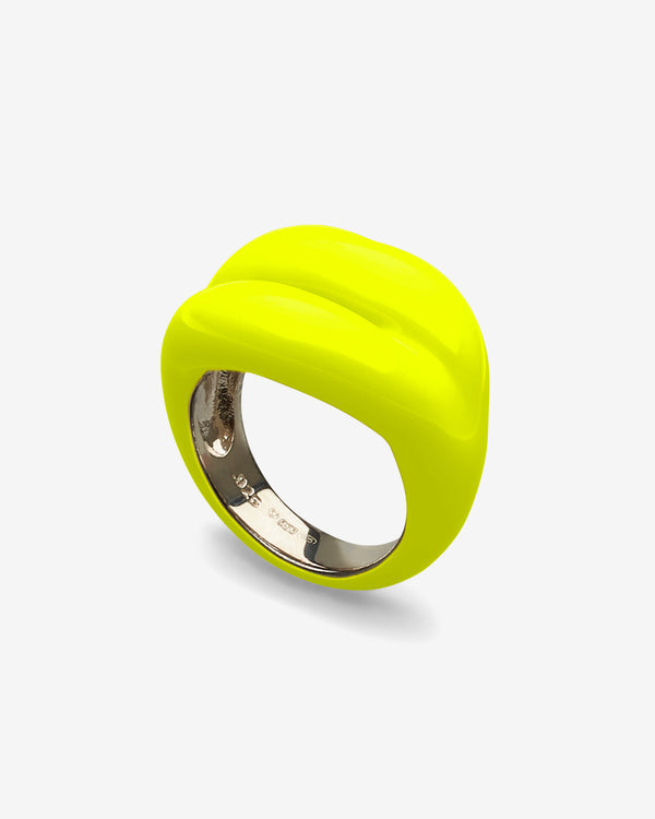 Solange - Neon Yellow Hotlips Ring