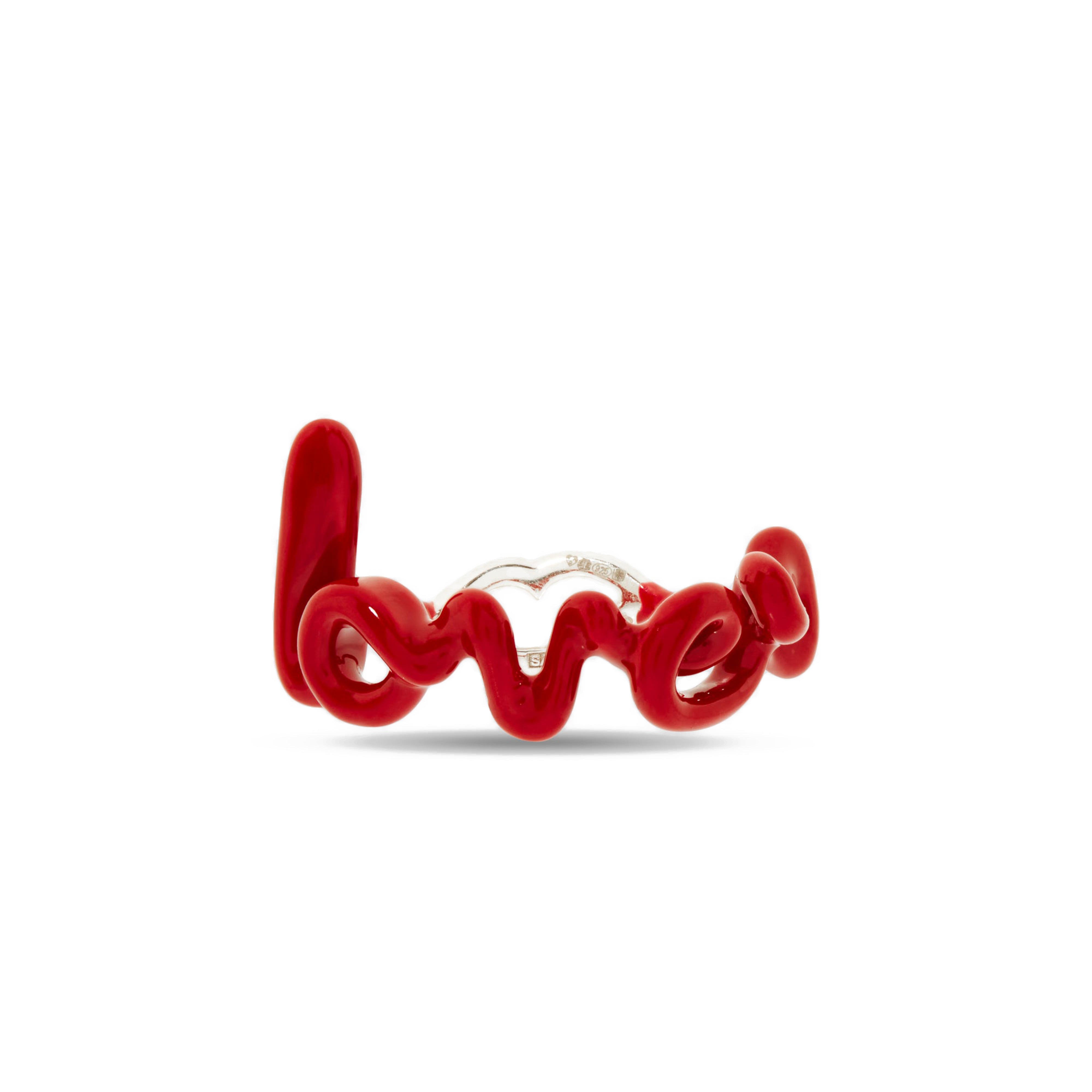 Solange: Lover Hotscripts Classic Ring in Red | DSML E-SHOP