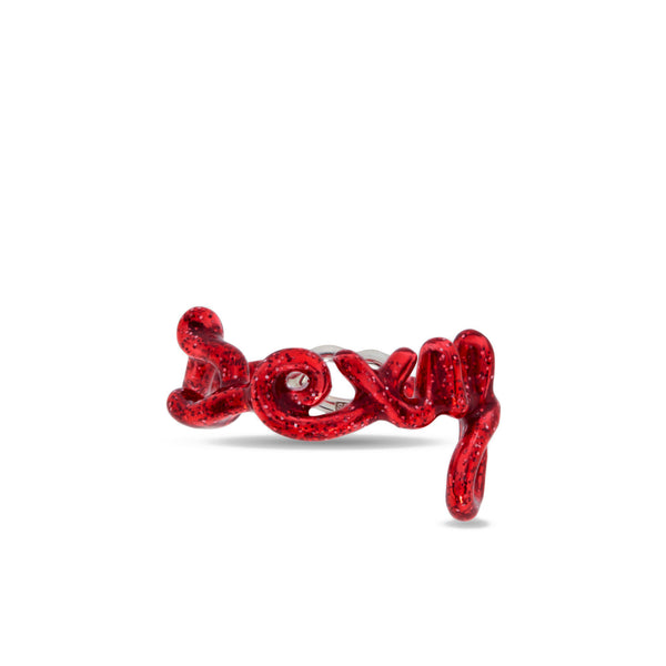 Solange - Sexy Hotscripts Ring in Glitter Red