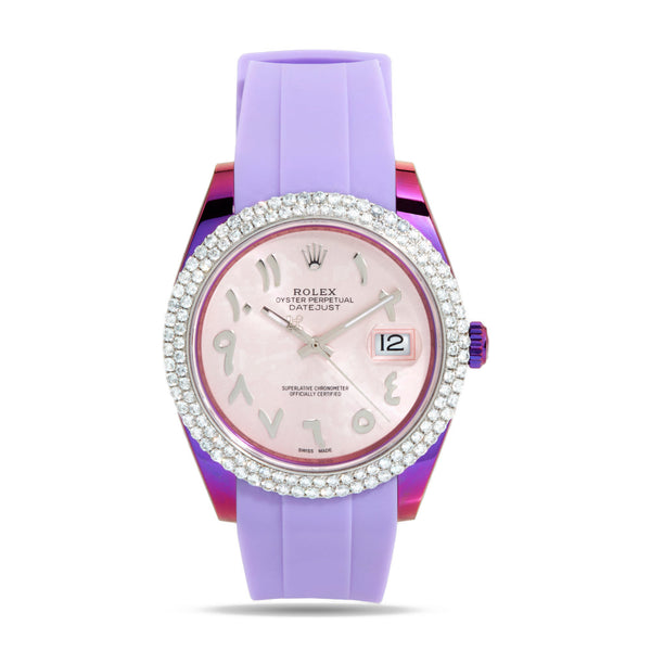 Private Label Dubai Ltd - Customised Rolex Datejust - (pink)