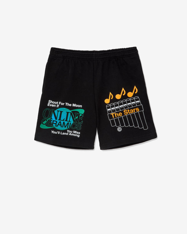 Online Ceramics - Shoot For The Moon Shorts - (Black)