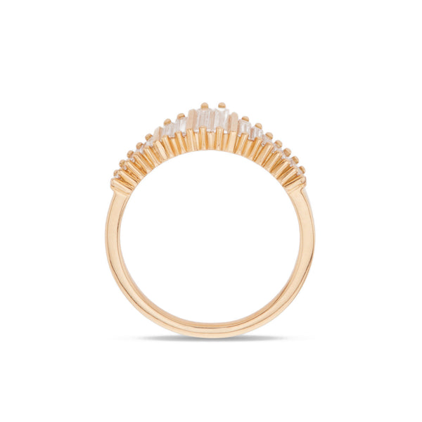 Artemer - Yellow Gold Needle Tiara Ring