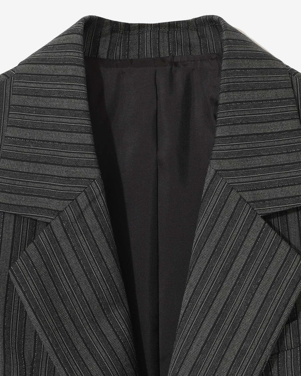 Undercover - Women’s Striped Jacket - (Charcoal Stripe)