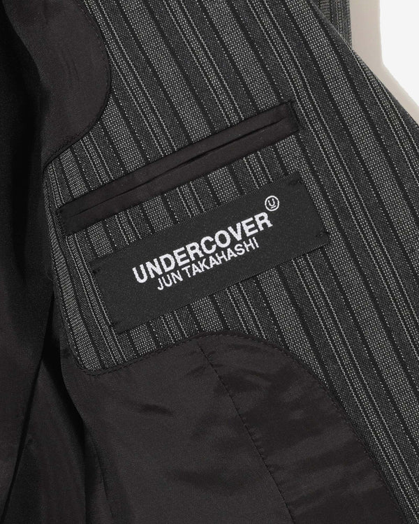 Undercover - Women’s Striped Jacket - (Charcoal Stripe)