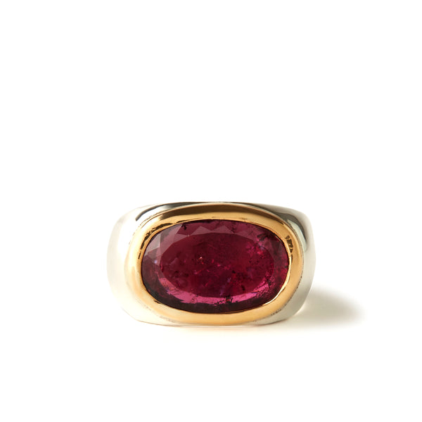Frederick Grove - Pink Tourmaline Ring - (Silver)