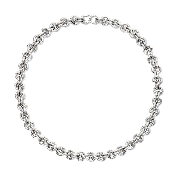 Ouie - Classic Keyring Chain Necklace - (Silver)