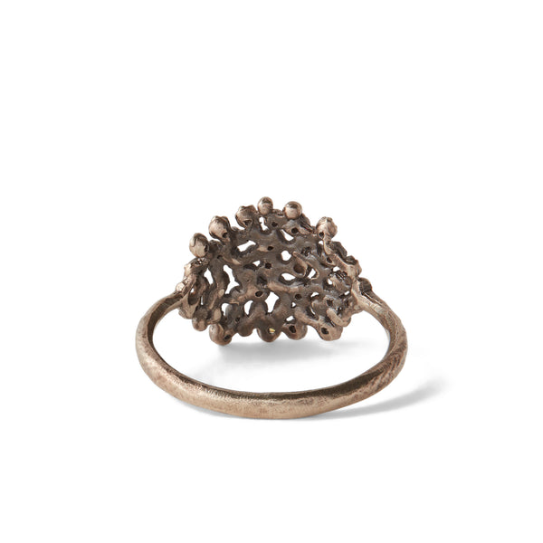 Noguchi Bijoux - Women’s Large Cluster Ring - (White Gold)