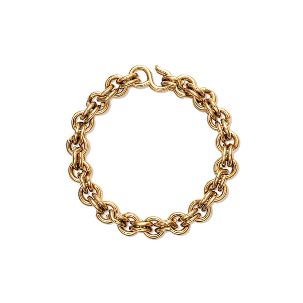Ouie - Classic Keyring Chain Bracelet - (Yellow Gold)