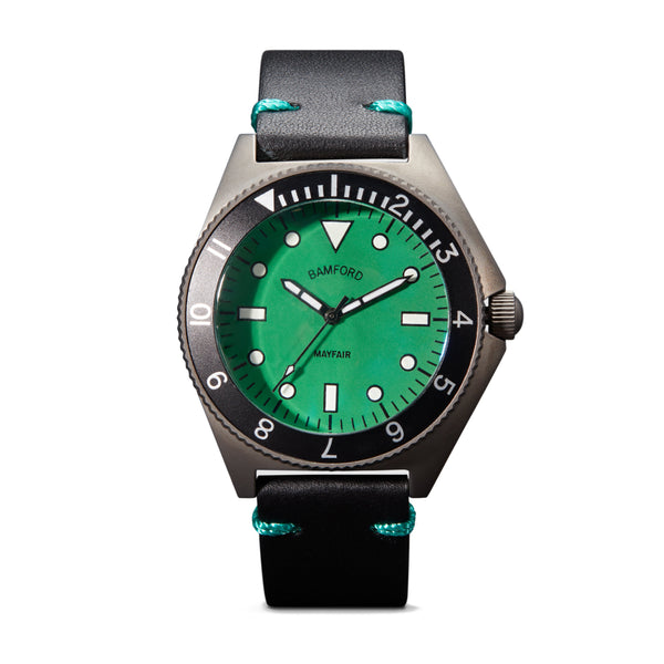 Bamford Watches - Men’s Mayfair Watch - (Grey/Racing Green)