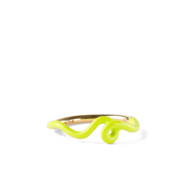 Bea Bongiasca - Wow Mini Snake Ring - (Green)