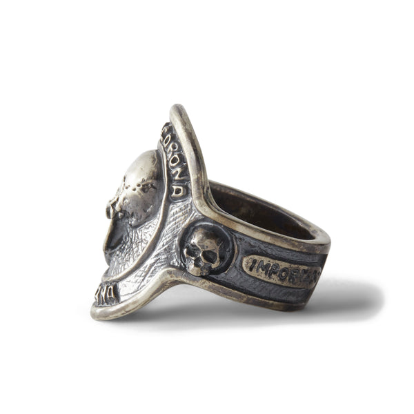 13 Lucky Monkey - Men’s Julietta Cigar Band Ring - (Stirling Silver)