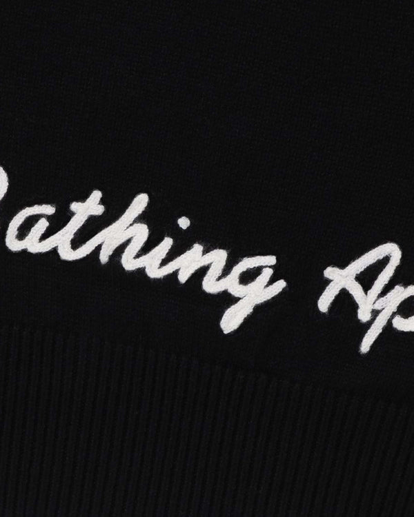 A BATHING APE® - Ape Head One Point Knit Vest - (Black)