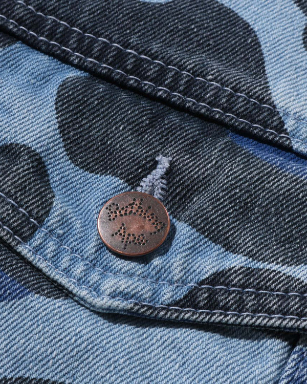 A BATHING APE® - Colour Camo Denim Jacket - (Light Indigo)