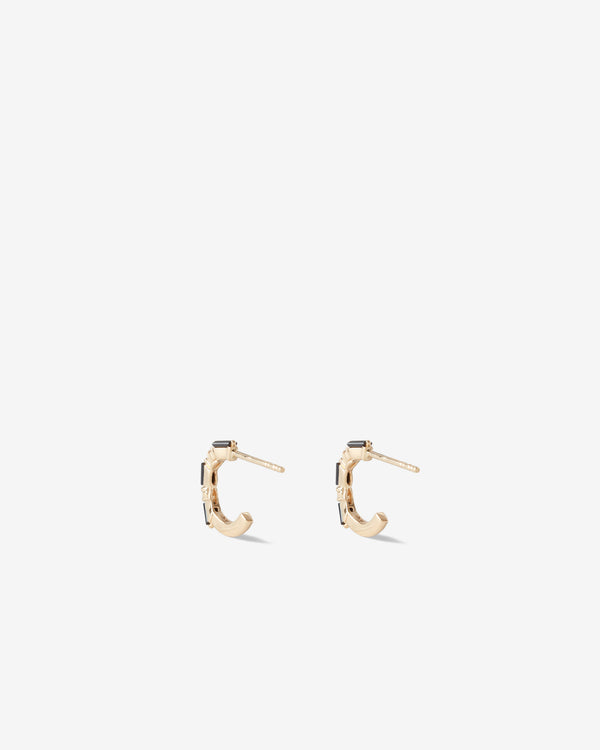 Suzanne Kalan - Women’s Black Sapphire & Diamond Earrings - (Yellow Gold)