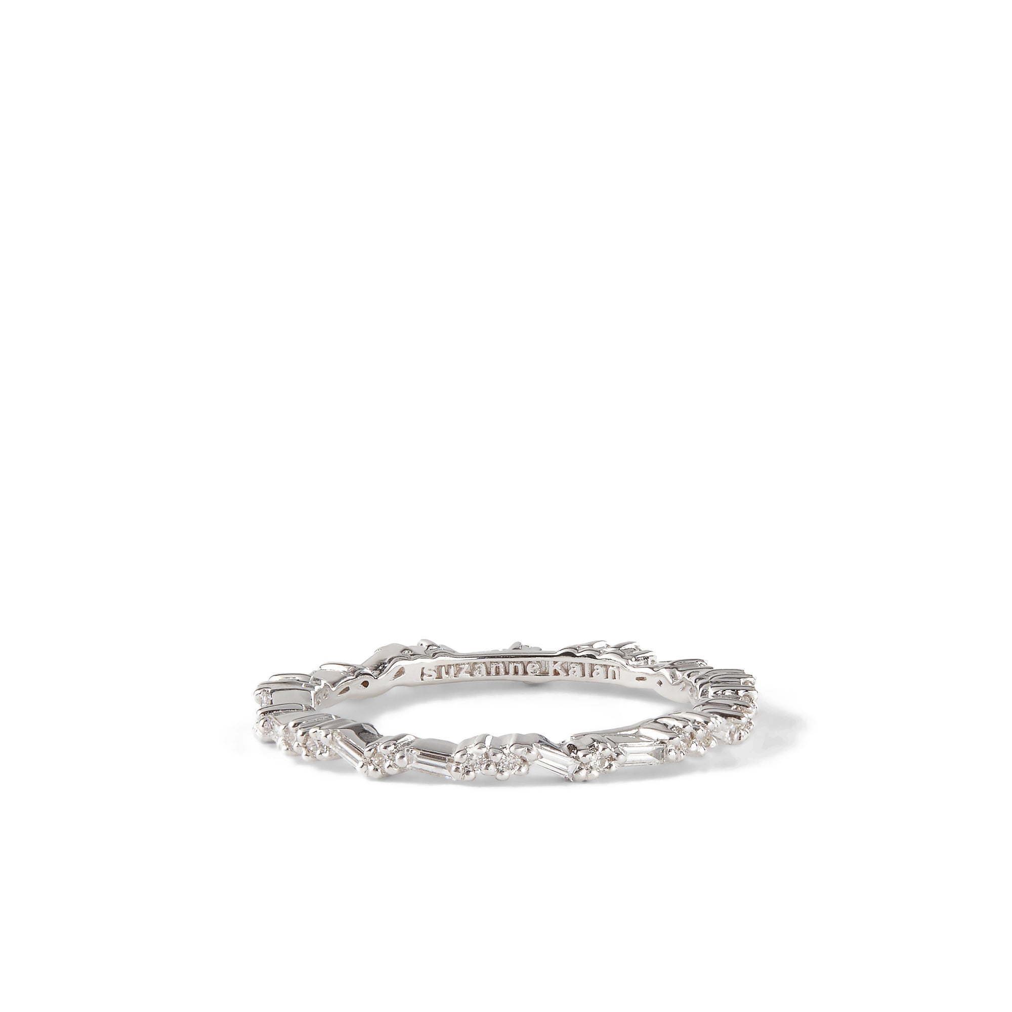 Suzanne Kalan - Women’s Eternity Frenzy Baguette Ring - (White Gold) view 1