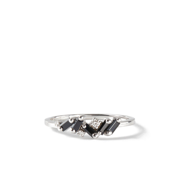 Suzanne Kalan - Women’s Black Sapphire And Diamond Ring - (White Gold)