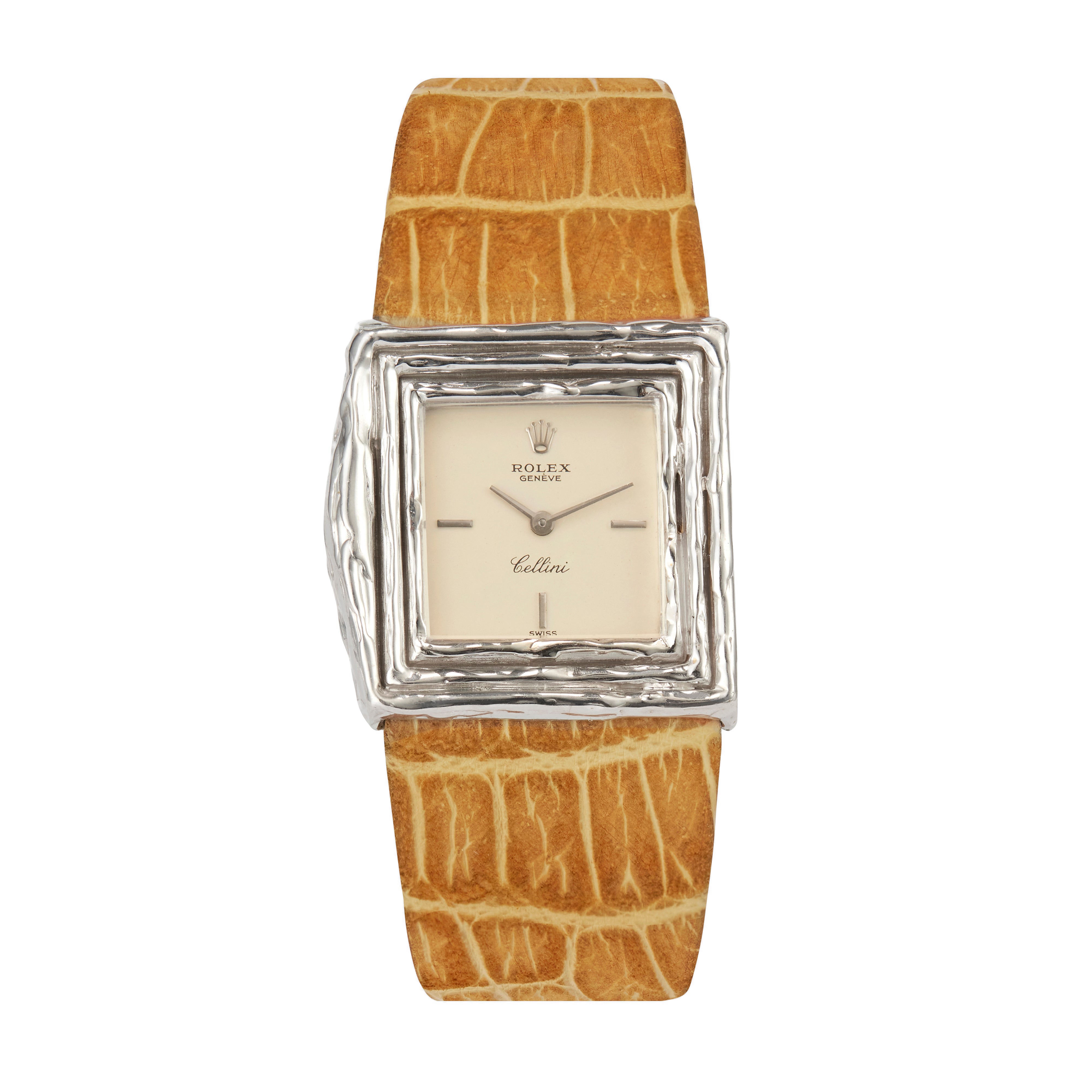 Rolex cellini white gold vintage hot sale