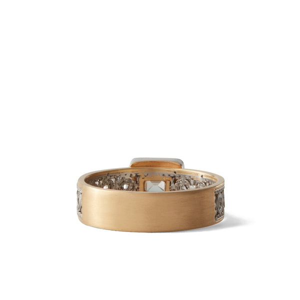 Nikolle Radi - Women’s Emerald Cut Diamond Ring - (Gold/Platinum)