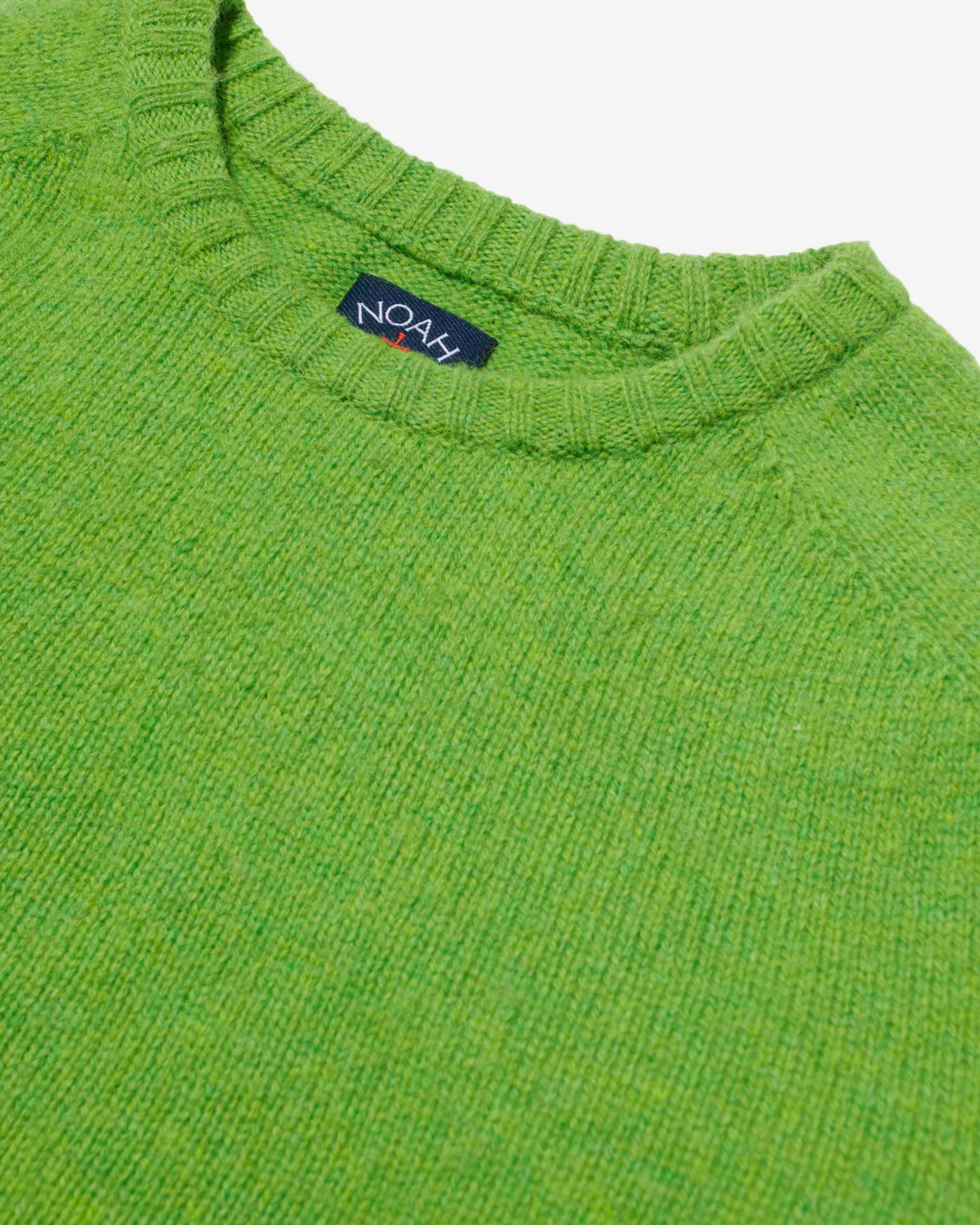 Noah - Men's Shetland Sweater - (Garden Lime) | Dover Street