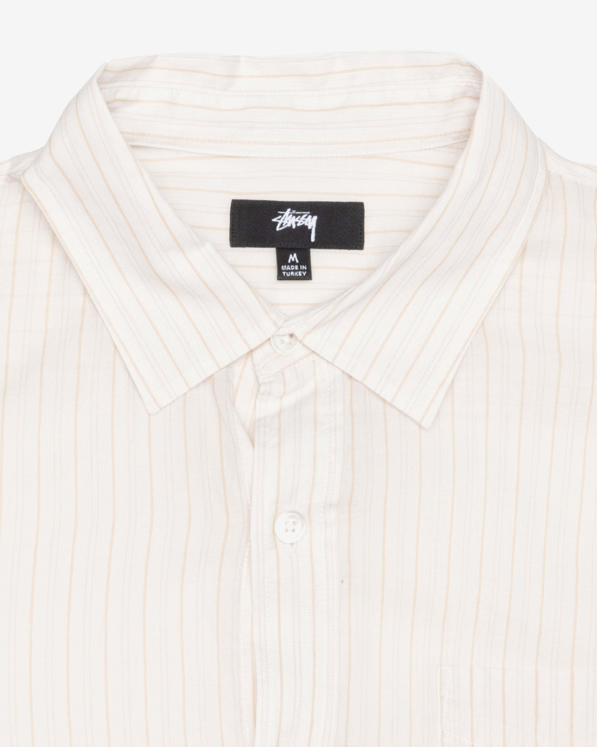 Stüssy - Light Weight Classic Shirt - (Off White Stripe)